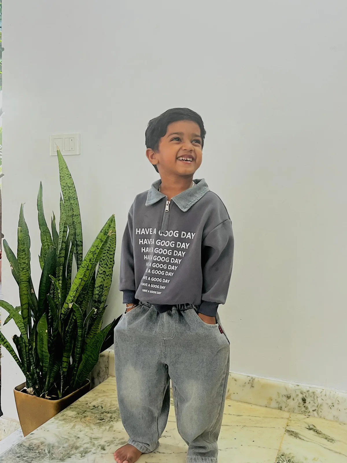 Stylish toddler in Kidsmire coordinated set